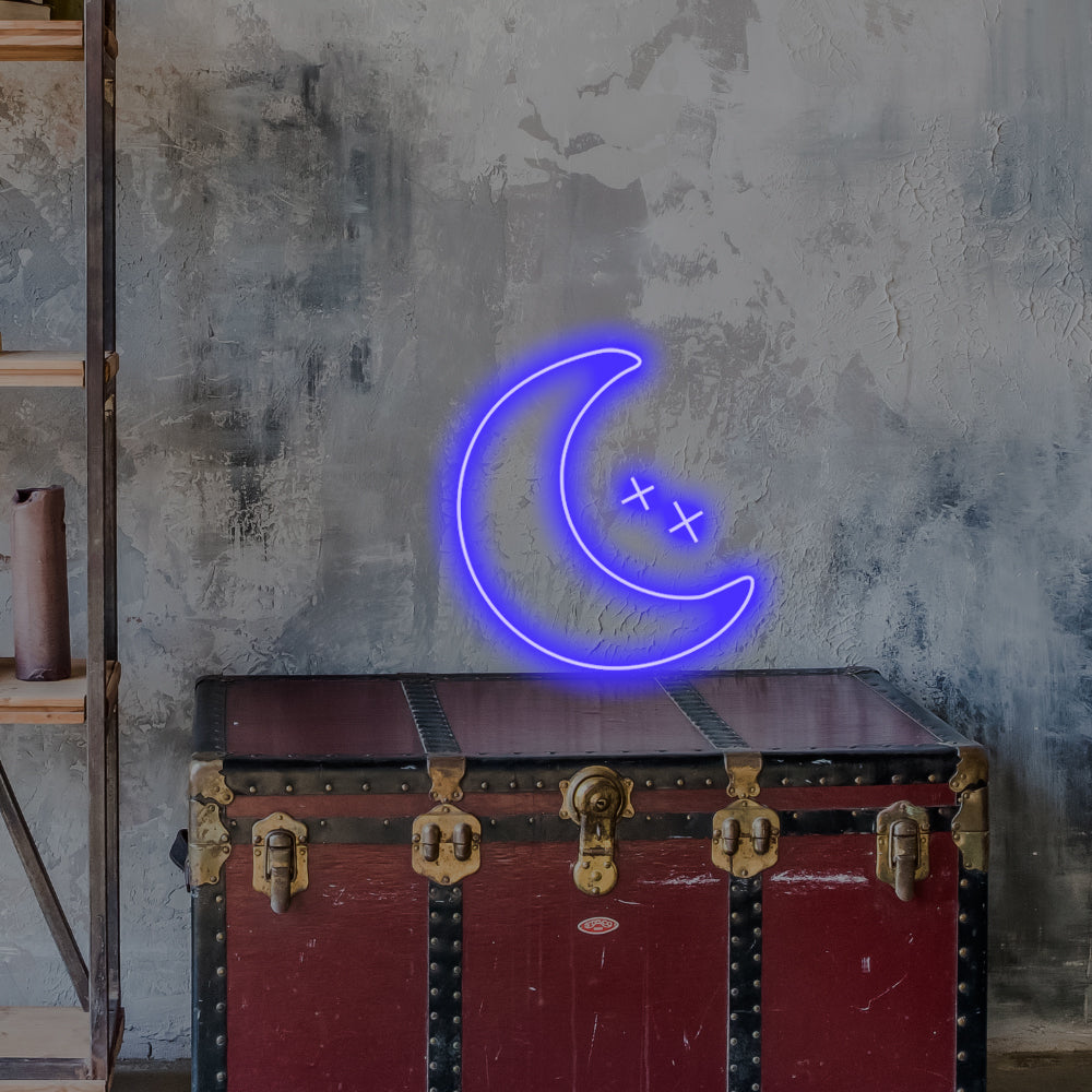 Moon LED Desktop Neon Sign - Planet Neon Made in London Neon Signs