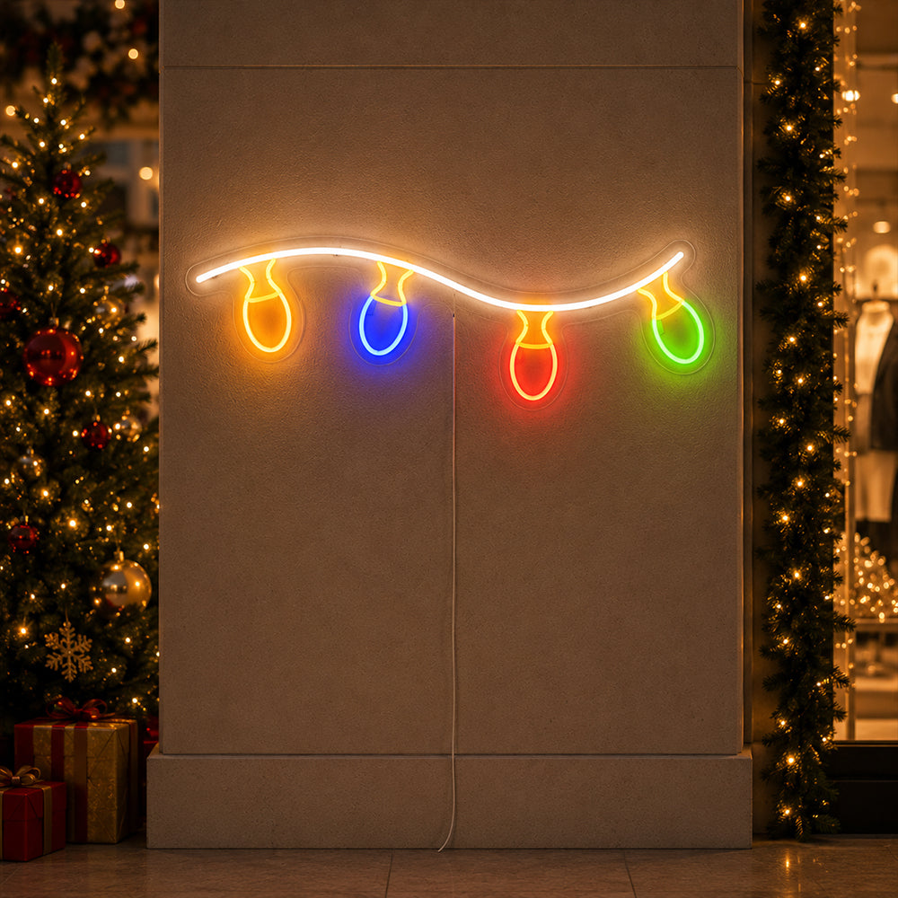 Enseigne au néon LED lumières de Noël - Enseignes au néon de Noël fabriquées à Londres