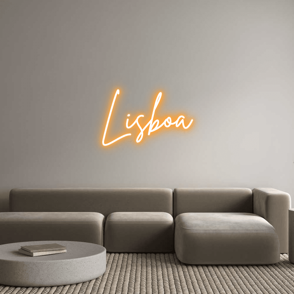 Custom Neon Sign Online Editor Lisboa - Planet Neon