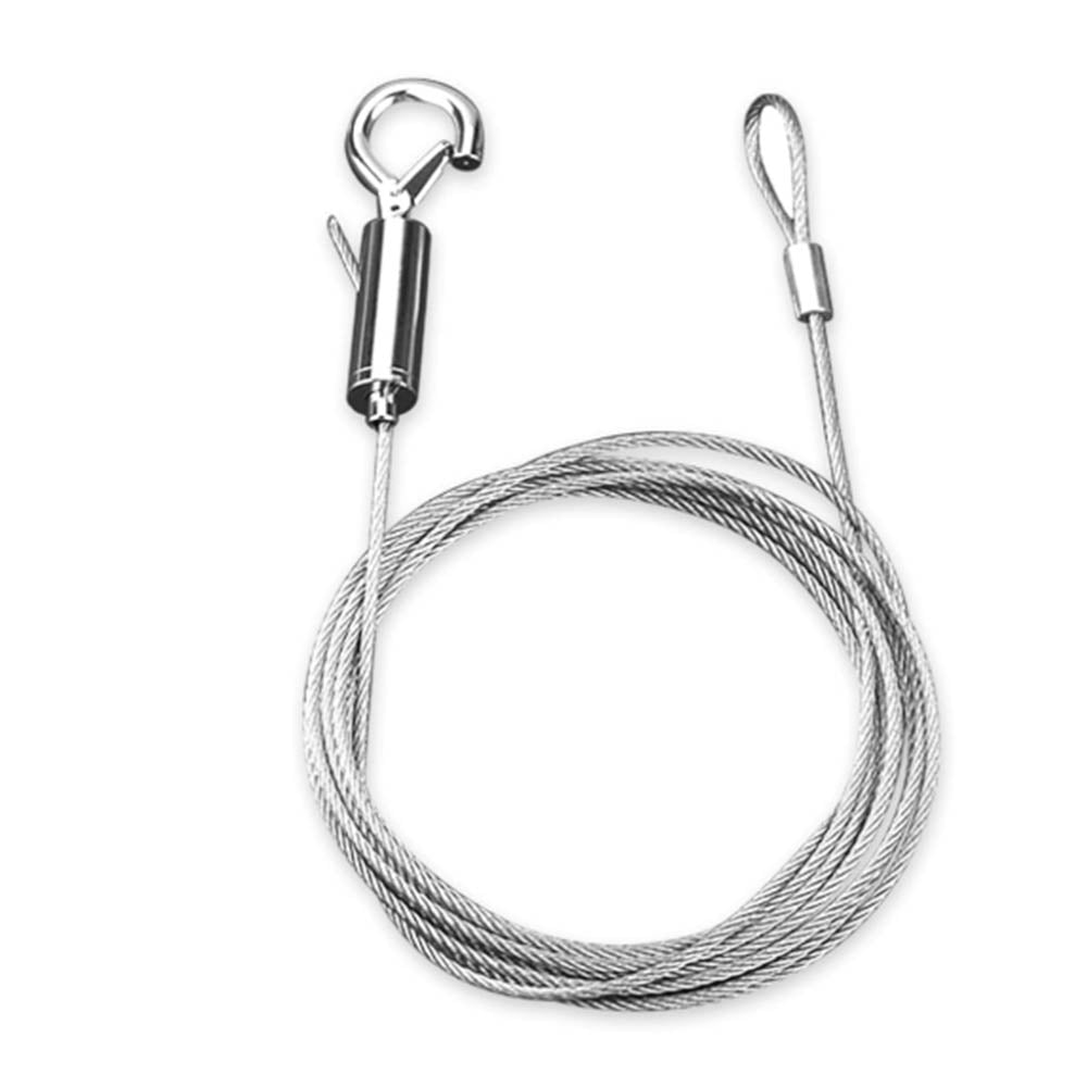 Stainless Steel Hanging Wire 2x 2m Adjustable Height