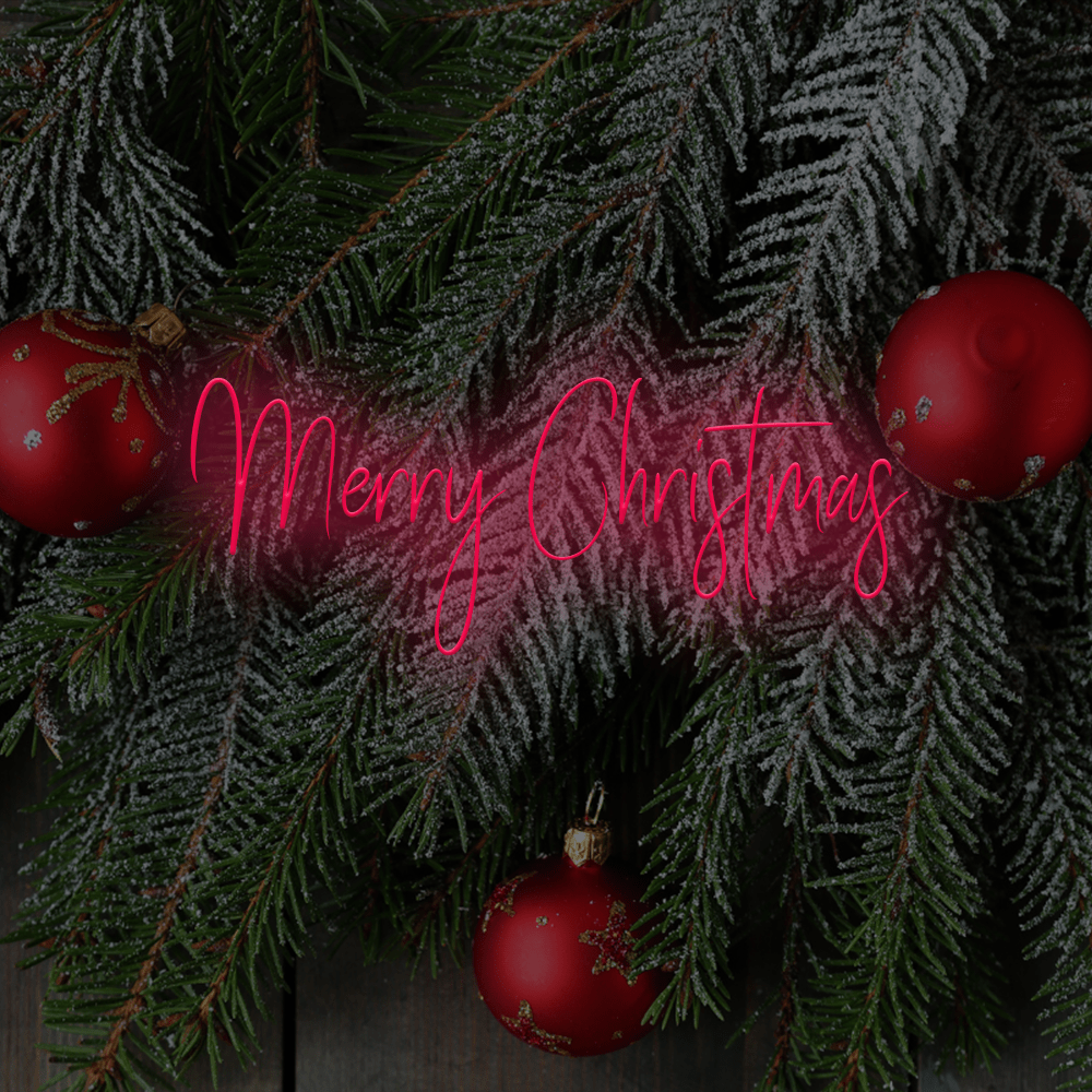 Merry Christmas LED Neon Sign - Made in London Christmas Neon Signs - Planet Neon