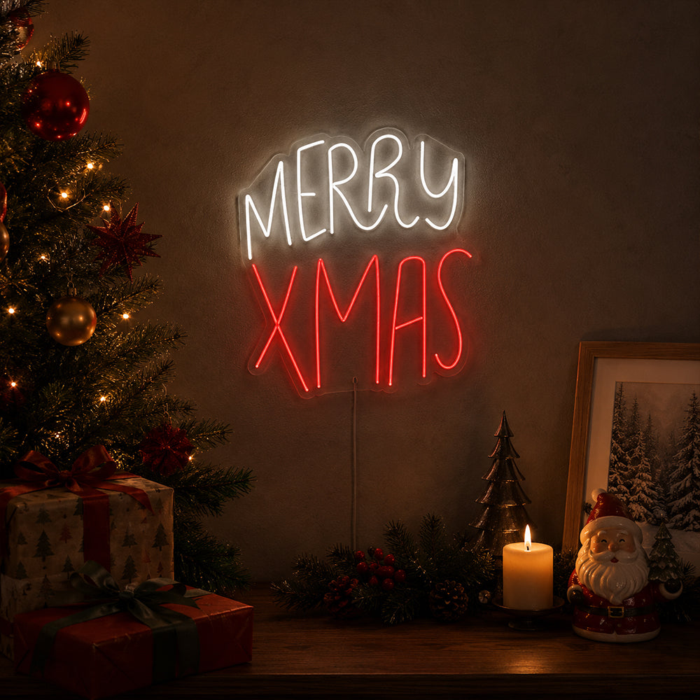 Enseigne au néon LED Joyeux Noël - Enseignes au néon de Noël fabriquées à Londres
