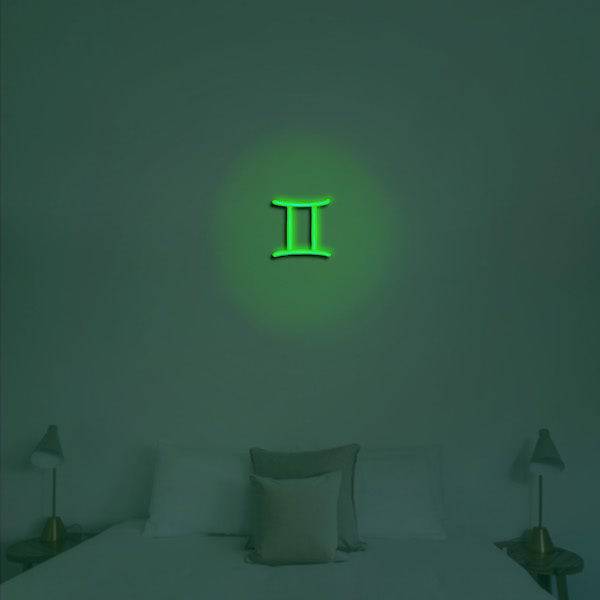 Gemini LED Neon Sign - Made in London Zodiac Neon Signs - Planet Neon