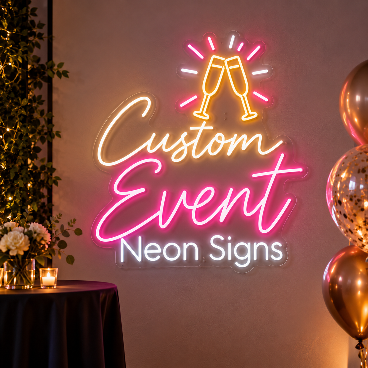 Sinal de néon de barra personalizado - AI Designer