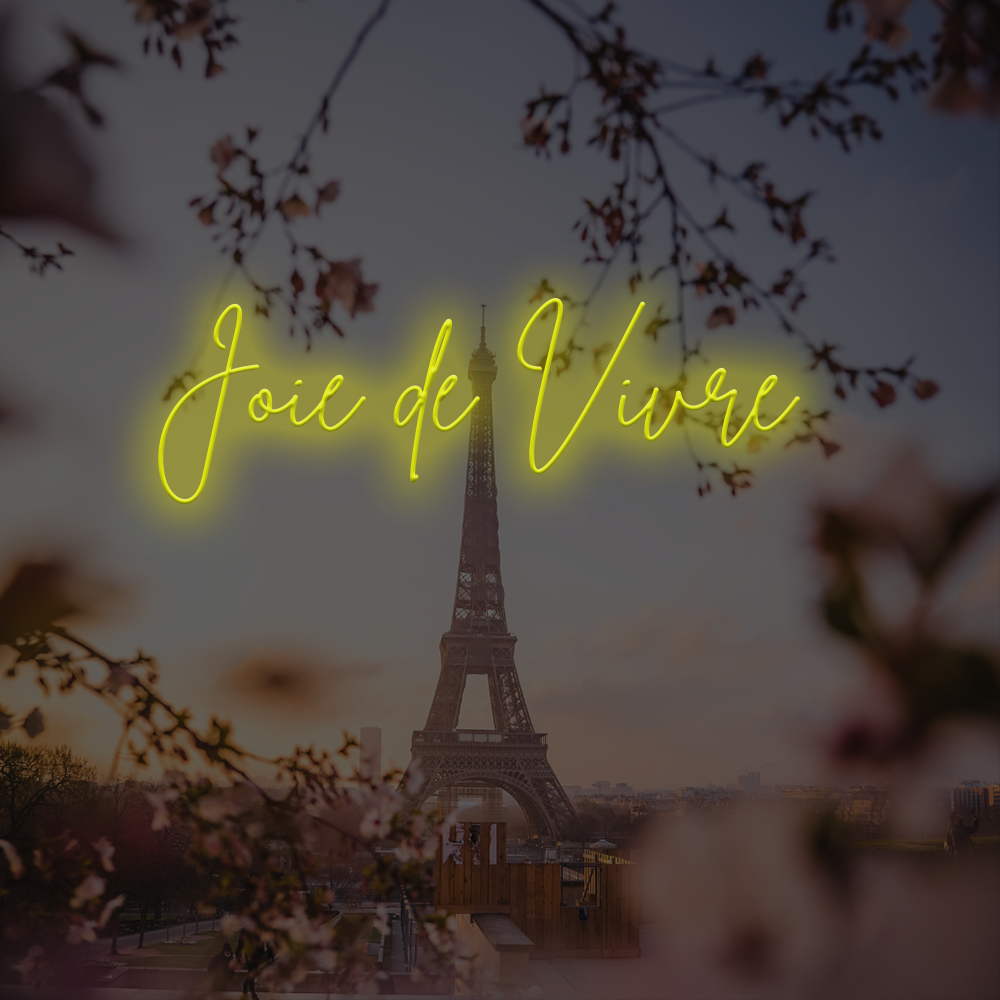 Joie De Vivre franske LED neonskilte - lavet i London neonskilte