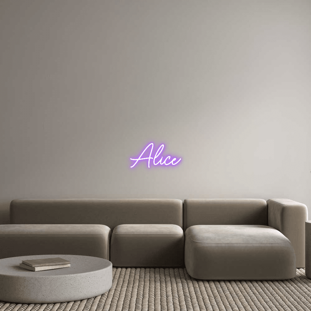 Custom Neon Sign Online Editor Alice - Planet Neon