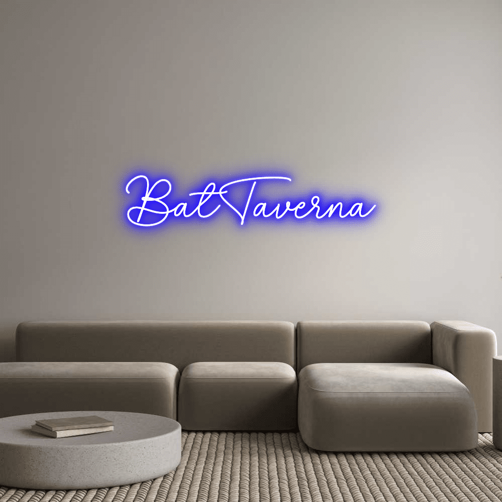 Custom Neon Sign Online Editor BatTaverna - Planet Neon
