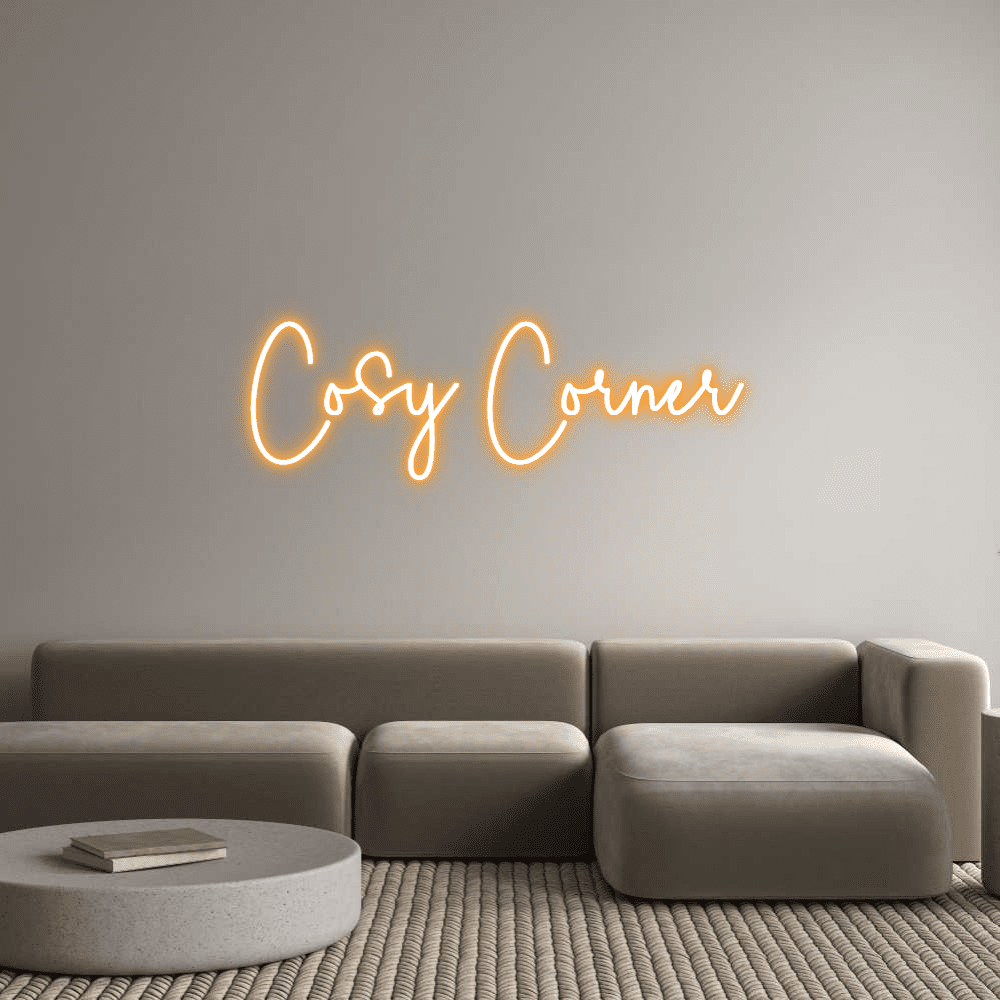 Custom Neon Sign Online Editor Cosy Corner - Planet Neon