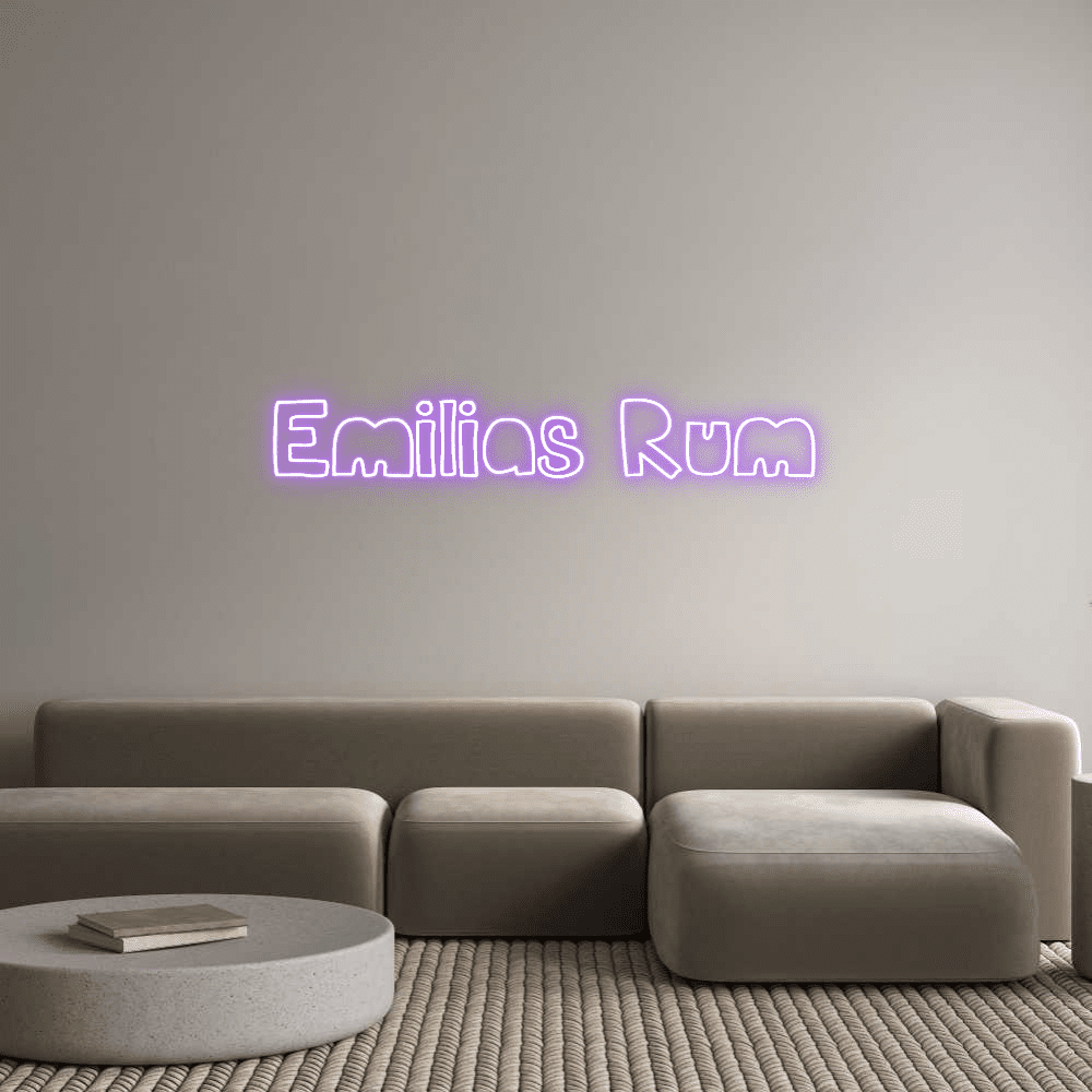 Custom Neon Sign Online Editor Emilias Rum - Planet Neon