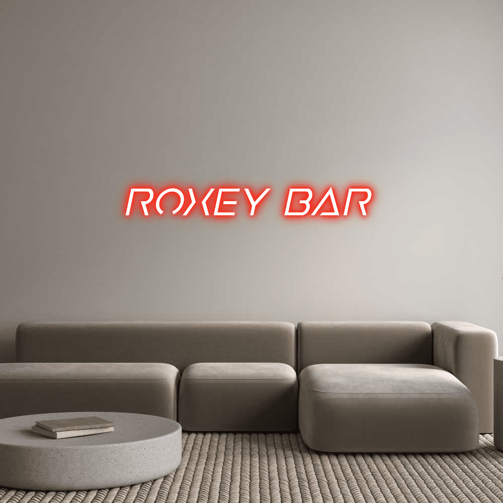 Custom Neon Sign Online Editor Roxey Bar - Planet Neon