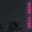 Brugerdefineret lodret neonskilt - Online editor - lavet i London - Neon LED -lys