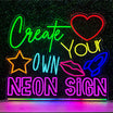 Custom Neon Sign - Online Editor - Made in London - Lav dit eget LED Neon Light
