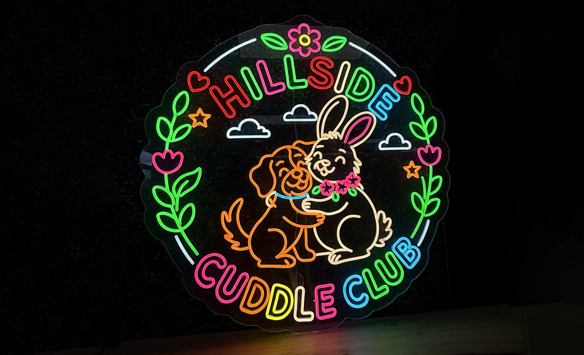 Design personalizzato di insegne al neon