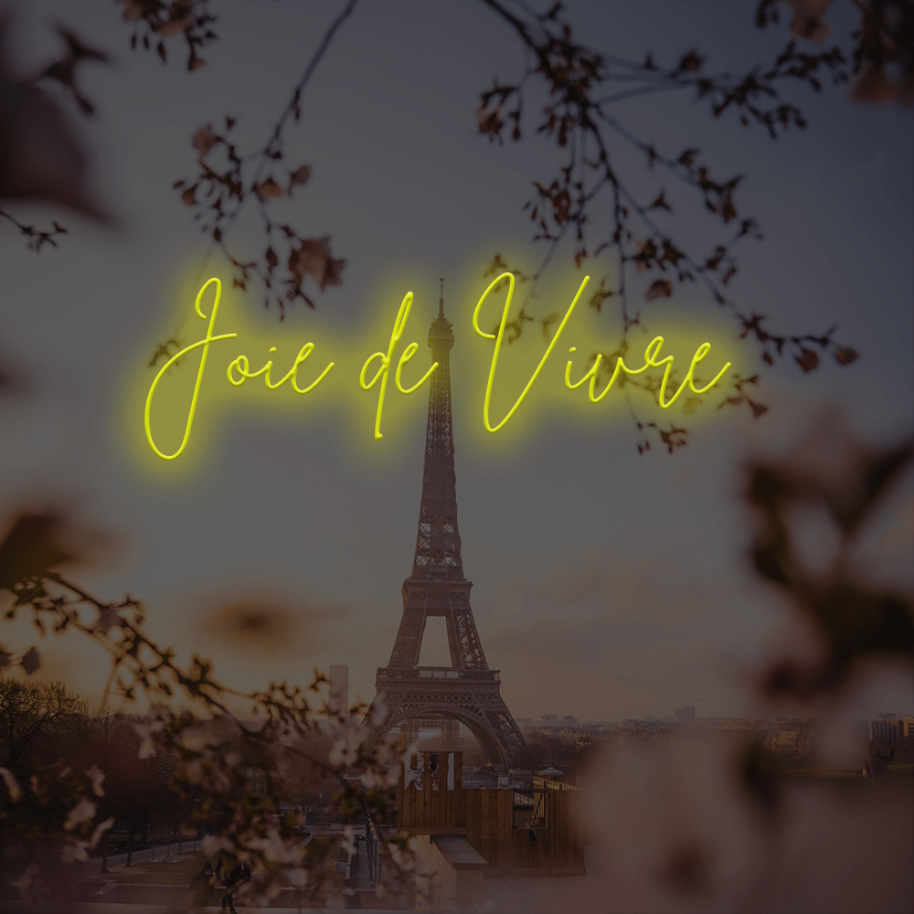 Joie De Vivre French LED Neon Sign - Made in London Neon Signs - Planet Neon