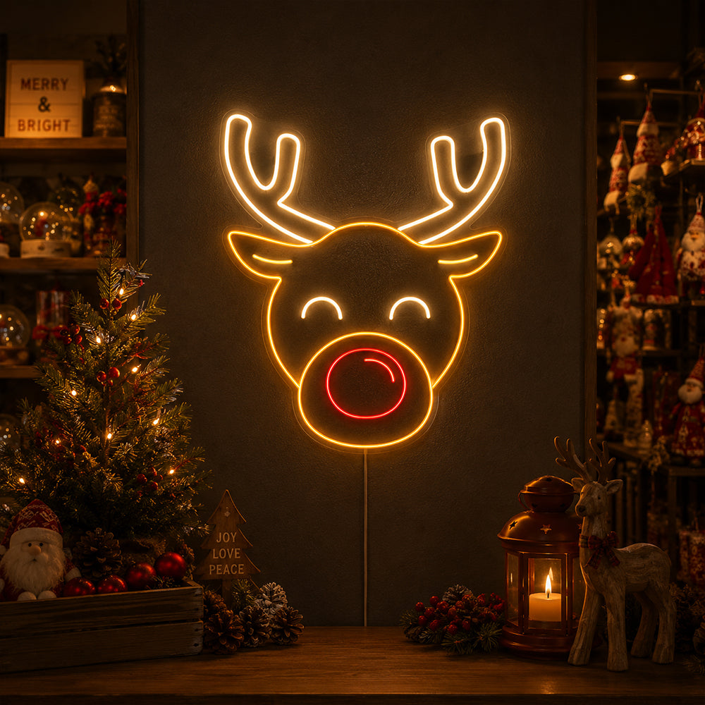 Rudolph Reindeer LED-valokyltit - Valmistettu Lontoossa Joulun valokyltit