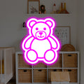 Bamse bagbelyst LED neonskilt