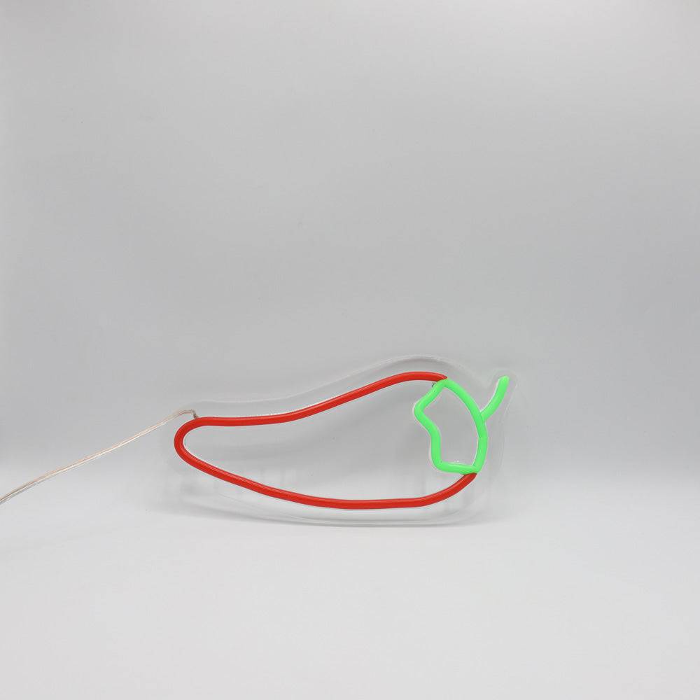 Chilli Pepper LED Neon-skilt - Laget i London Matrestauranter Neonskilt - Planet Neon