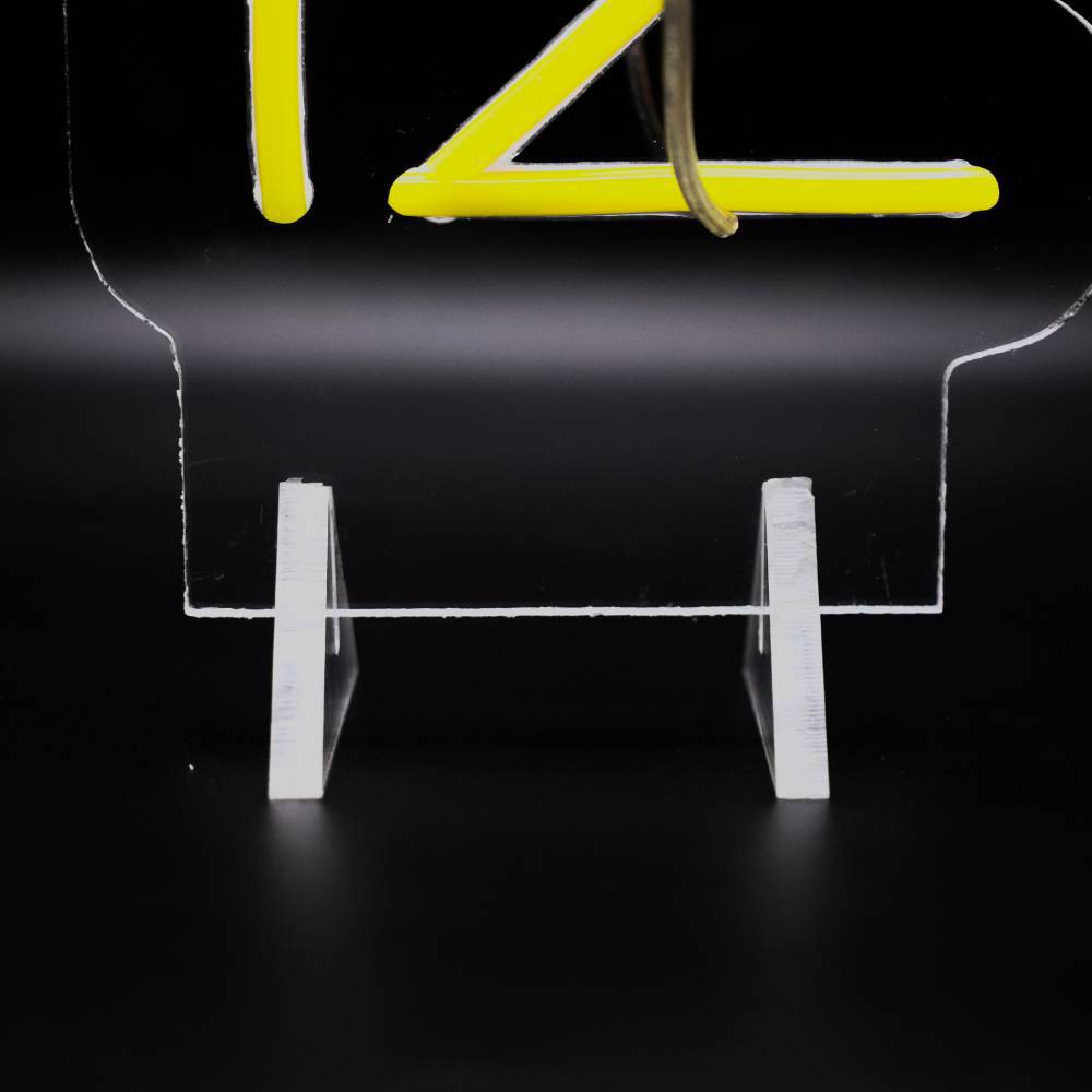 Vapaasti seisova pöytävalokyltti - Planet Neon