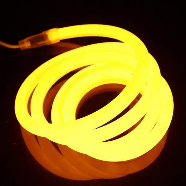 I LumoS 16mm WARM WHITE Flexible IP65 Dimmable 360 Degree LED Neon Strip Light 12V DC 9W/m - Planet Neon