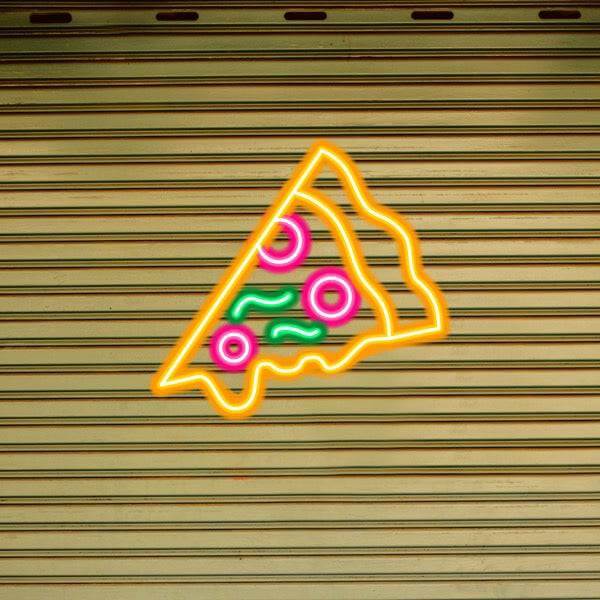 Pizza LED-valokyltti - valmistettu Lontoossa Ruokaravintolat Valokyltit - Planet Neon