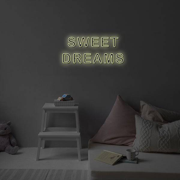 Sweet Dreams Outline LED Neon Sign - Planet Neon Made in London Neon Signs - Planet Neon
